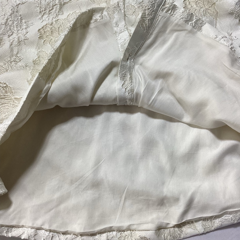 Ellison Shimmer Jacquad Dress in Cream - Picture 7 of 13